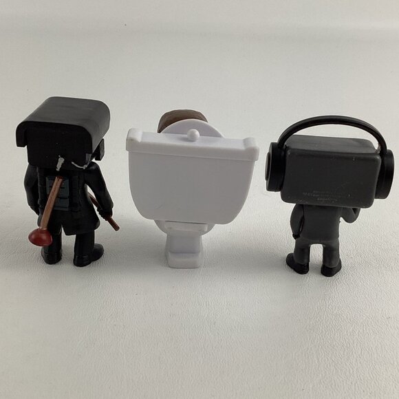 Skibidi Toilet Speakerman Plunger Man Action Figures YouTube Bonkers 2024 Lot
